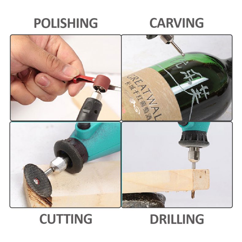 252pcs Set Mini Electric Drill Grinder Rotary Tool Variable Speed ...