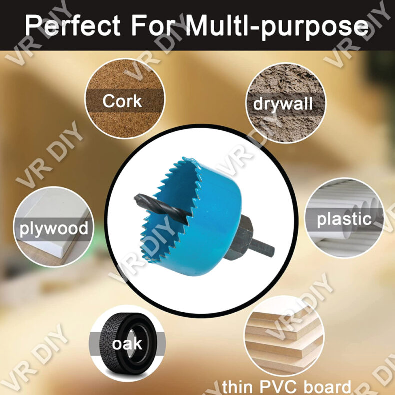 Shili Tools 6PCS Hole Saw Set for Cutting Wood Drywall Plastic ...