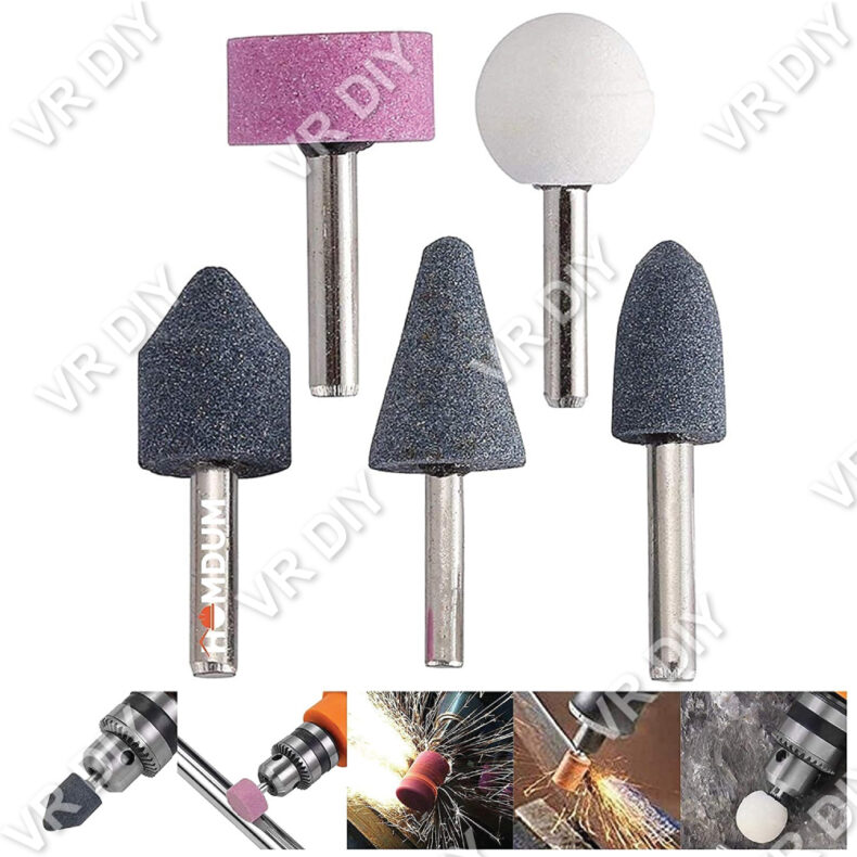 Shili Tools 5pcs Abrasive Mounted Stone Points Set Bit Grinding Wheel ...