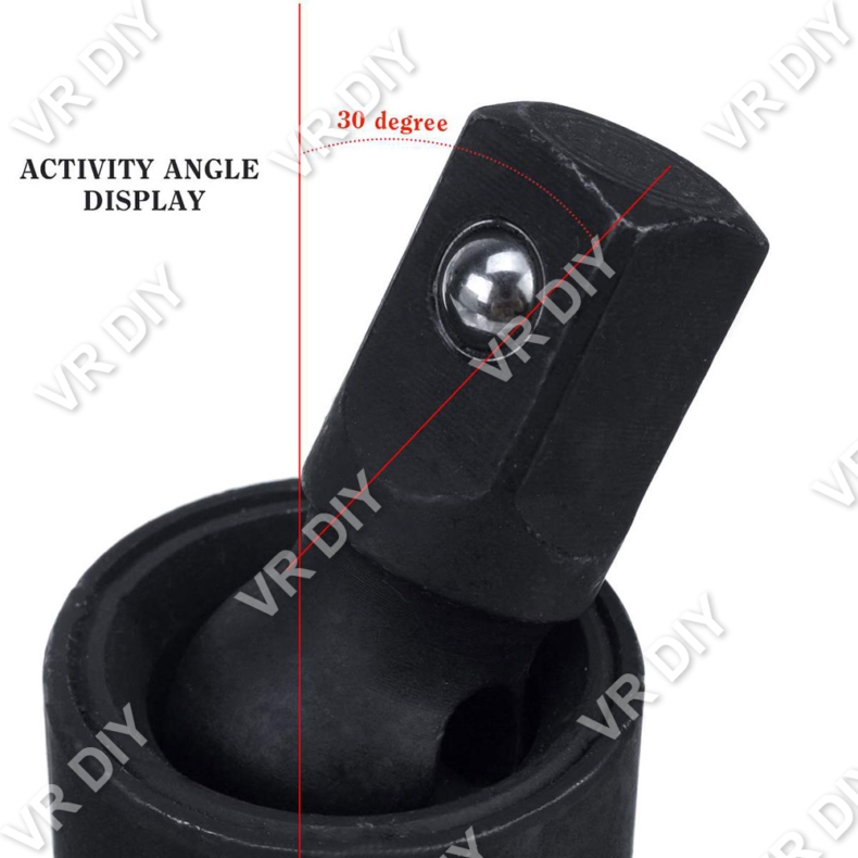 1/4″ 3/8″ 1/2″ Inch Universal Joint Bar Impact Socket Extension Adapter ...